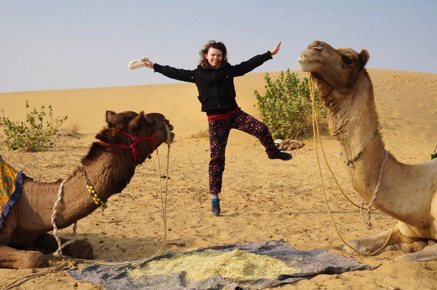 Camel safari in Jaisalmer