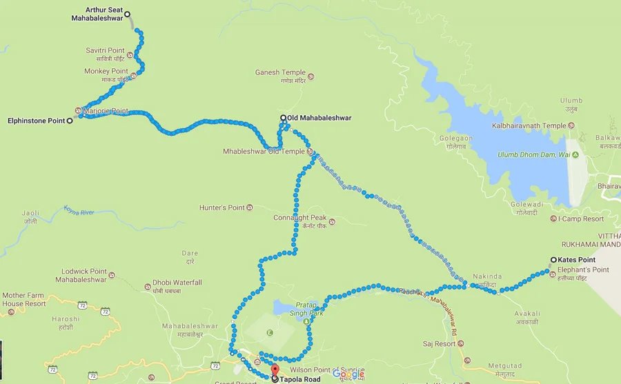 Mahabaleshwar itinerary